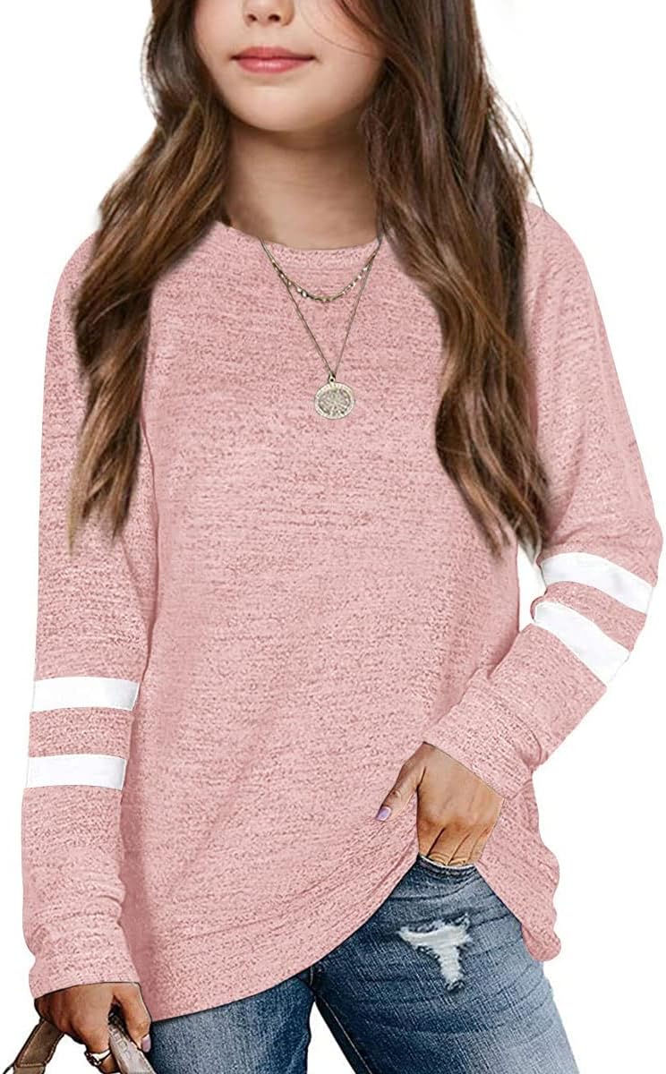 Apbondy Women’ Informal Lengthy Sleeve Striped Crewneck Sweatshirts – Free Match Pullover Tops