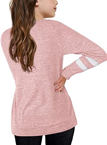 Apbondy Women' Informal Lengthy Sleeve Striped Crewneck Sweatshirts - Free Match Pullover Tops