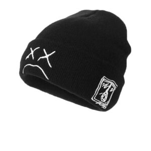 Embroidered Cotton Beanie Hats for Males and Ladies – Heat Knitted Hip Hop Caps for Autumn and Winter