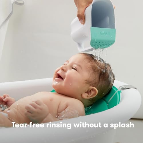 Frida Child Circulation Management Bathtub Rinse Cup | Hair and Physique Rinse Cup | Bathtub Time Rinser Cup with Comfy Grip Deal with and Removable Rain Bathe