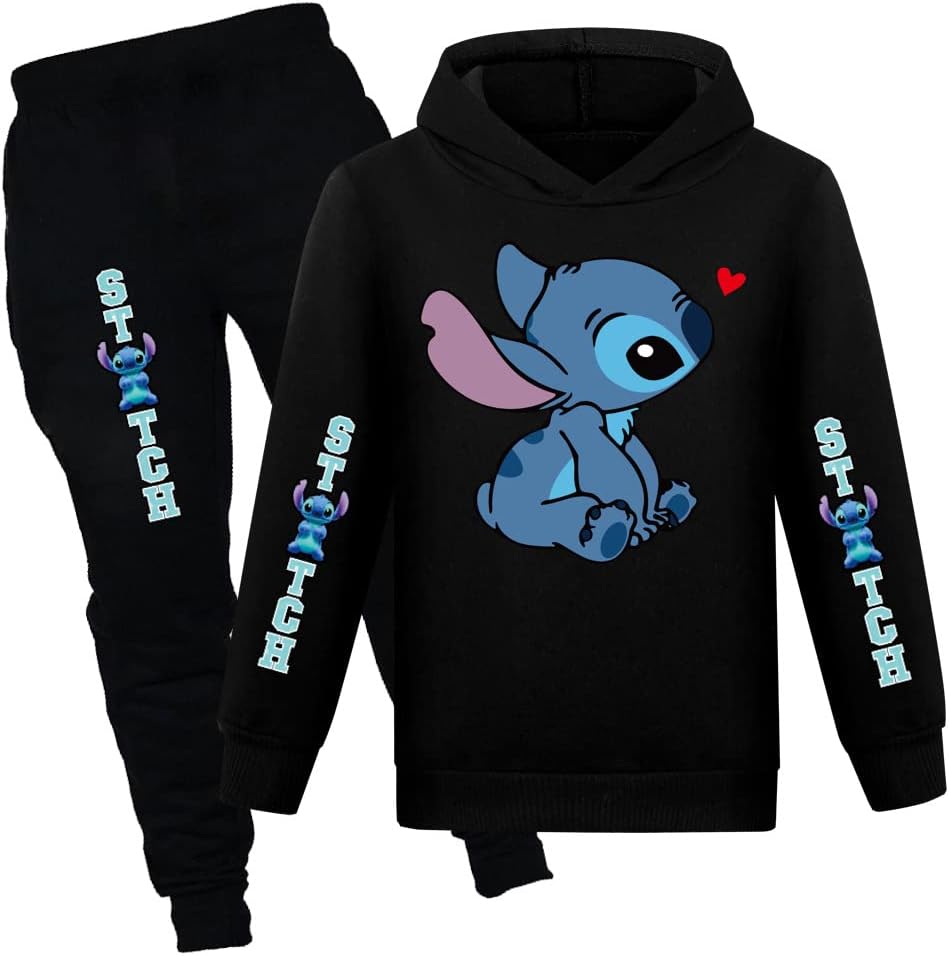 Women’ Cartoon Hoodie Set – Princess Hooded Pullover Sweatshirt and Lengthy Sleeve Informal Outfit for Ages 4-13