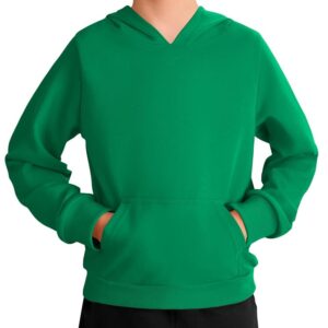 Haloumoning Boys’ Trendy Hoodies – Lengthy Sleeve Sweatshirts with Kangaroo Pocket for Children Ages 5-14