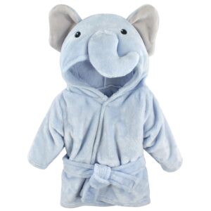 Hudson Child Unisex Plush Animal Face Bathrobe for Infants