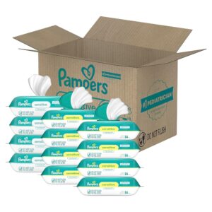 Pampers Hypoallergenic and Unscented Delicate Child Wipes, Water-Based mostly, 8 Flip-Prime Packs and 4 Refill Packs (Whole of 1008 Wipes)